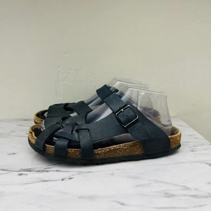Sandalias Birkenstock Pisa de cuero negro con tiras para mujer talla 7,5 - Imagen 1 de 11