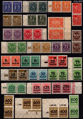 DR Deutsches Reich/German Empire - A fine selection-In pairs (Only MNH) 1921/23 - Image 1 of 4