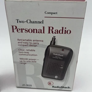 RADIO SHACK  2 CHANNEL PERSONAL RADIOS WALKIE TALKIE  #21-1820 - Picture 1 of 9