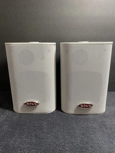 Boss Audio 4" MR4.3W Box Speakers - White - 200W [MR4.3W] Tested Works - Picture 1 of 7