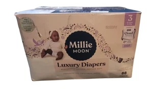 Size 3 Diapers (76 count) Baby Diapers 13-24 Lbs Millie Moon Luxury Diapers... - Picture 1 of 3