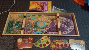 König der Löwen Brettspiel Disney Holzbrett und Etui - Bild 1 von 3