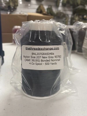 A&E Embroidery Thread (36195) 207 Nylon Bonded - New Gray 90782 - 500 yards - Image 1 of 2