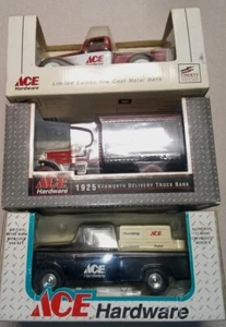Ace Hardware '36 Dodge Truck Die-cast Bank, 55 Chevrolet, '25 Kenworth Delivery - Picture 1 of 10