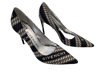Bombas jacquard logotipo marinho GIVENCHY "M" 100m em azul e branco - Tamanho 41 - Imagem 1 de 4