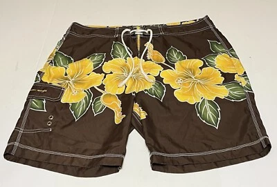 Bañador American Eagle Board Shorts Para Hombre Talla 38 Floral Hawaiano Cordón Foto 1 de 4