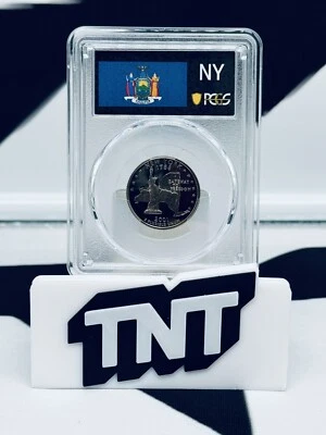 2001 S 25C Clad New York Quarter PCGS PR70DCAM - Image 1 of 2