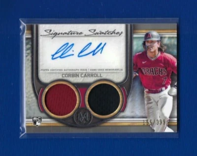 Corbin Carroll 2023 Museum Collection Signature AUTO Dual MLB Jersey Rookie - Image 1 of 2