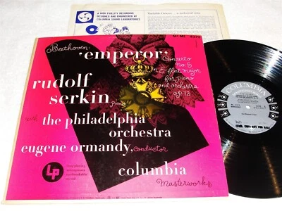 Ormandy/Philadelphia/Serkin "Beethoven: 'Emperor' " 1951 LP, Nice VG++!, ML-4373 - Image 1 of 2