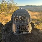 Herren Druckknopflasche bestickt mexikanisch MEXIKO Handwerkliche Mütze Bordada