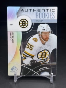 2024 SP Gioco Usato - Justin Brazeau - Crystal Plexi /25 - #266 Autentico Esordienti - Foto 1 di 2