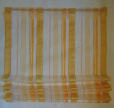 Raffrollo - gelb/orange gestreift - 80cm - Bild 1 von 3