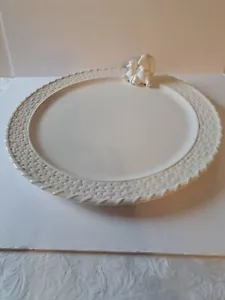 Pottery Barn Easter Round Bunny Basket Platter - Picture 1 of 4