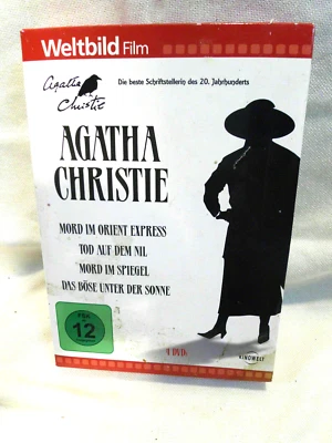 Agatha Christie und  Hercule Poirot 4 DVD Filme Klassiker gebraucht DVD`s (3) - Bild 1 von 4