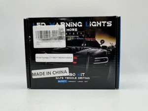 Willpower Safety Emergency Flashing Lights - 4 Pack White And Amber - Picture 1 of 11