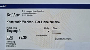 Konstantin Wecker 07.03.2026 München - 2. Reihe an der Bühne - Bild 1 von 1