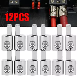 12Pc Car Audio Power/Ground 1/0 Gauge to 4 Gauge Amp Input Reducers Wire Reducer - Picture 1 of 9