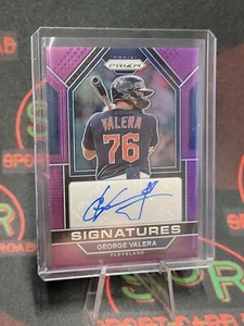2023 Prizm Signatures Auto #SIG-GV George Valera Auto Purple SP /99 Guardians - Picture 1 of 3