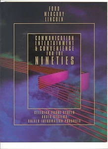 1992 FORD LINCOLN MERCURY COMMUNICATION ENTERTAINMENT CONVENIENCE BROCHURE "NOS" - Picture 1 of 4