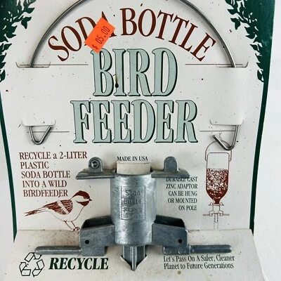 Adaptador alimentador de pássaros garrafa de refrigerante NOVO - Imagem 1 de 4