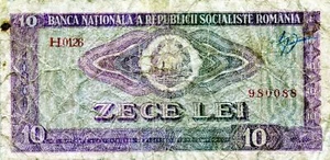 Europe: Romania 10 Leu 1966 - Picture 1 of 2