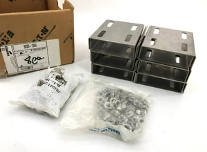 Box of 12 New Cooper B-Line 9SS6-1044 Splicing Cable Trays Stainless Steel 4" Wi - Picture 1 of 5