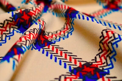 Stoff Retro Vintage 70er-Jahre Restcoupon 2,65 m, Ladenauflösung - Bild 1 von 4