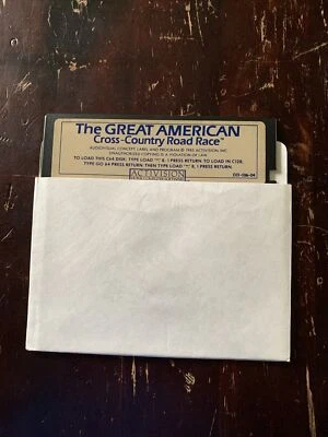 VTG. The Great American Cross-Country Road Race Game Disk for Commodore 64 & 128 - Image 1 of 4