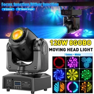120W LED Moving Head Light RGBW Gobo Beam Stage DMX Spot Lighting DJ Disco Club - Picture 1 of 12