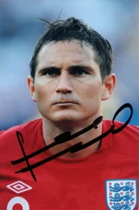 INGLATERRA Y CHELSEA: FOTO DE ACCIÓN 6x4 firmada por frank lampard + certificado de autenticidad - Imagen 1 de 1
