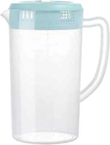 0.66 Gallon/2.5 Litre Plastic Pitcher with Lid BPA-FREE Eco-Friendly Carafes Mix - Picture 1 of 3