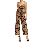 L'agence Women's Jaelyn Silk Jumpsuit In Leopard Print Size Us 4 *Missing Belt*