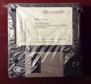 Microsoft MS-DOS v6.22 original floppy disks (3 disks) - Imagen 1 de 4