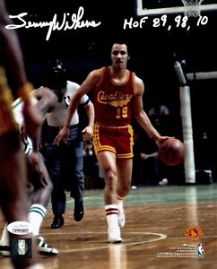 Lenny Wilkens autographed inscribed 8x10 photo NBA Cleveland Cavaliers JSA COA