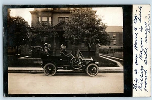 Pittsburgh PA Ford Model T Convertible Auto Car RP Photo Postcard 1909 - Picture 1 of 2