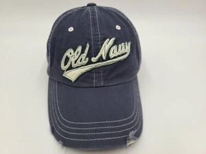 Old Navy Brand Distressed Strapback Adjustable Hat Cap Baseball Men Women Blue - Picture 1 of 12