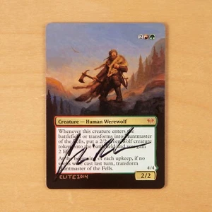 MtG - Huntmaster of the Fells - SIGNIERT Altered Hand Painted Magic: the Gathering - Bild 1 von 2