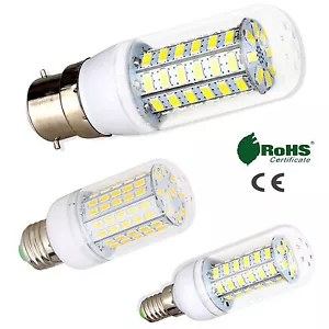 New Bright E27 E14 GU10 G9 B22 Bayonet 5730 SMD LED Corn Bulb Light 220V 240V - Picture 1 of 21