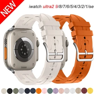 Silikonowy pasek jednotorowy do Apple Watch Ultra Series 10 9 8 7 6 49/44/45 - Zdjęcie 1 z 29
