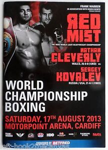 2013 SERGEY KOVALEV v CLEVERLY on-site boxing program 'Krusher' wins WBO Title!