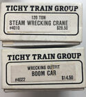 Ho Tichy Train Group 120 Ton Crane  And Wrecking Boom Car? Kits