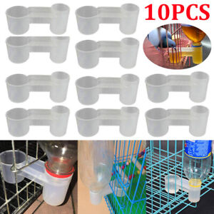 10 Pack Pet Quail Drinking Cup Bird Feeder Chicken Poultry Pigeon Water Bottle