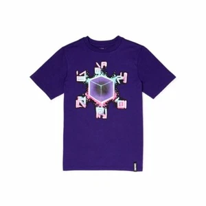  Fortnite Boys Kevin Runes Spray Graphic Short Sleeve T-Shirt Purple Size 2X-18 - Picture 1 of 3