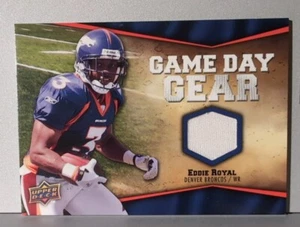 2009 Upper Deck Game Day Gear Denver Broncos Eddie Royal - Picture 1 of 2