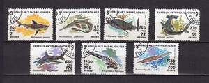 Madagascar République Malgache 1993 requins série 7 timbres oblitérés /TE4934 - Imagen 1 de 1