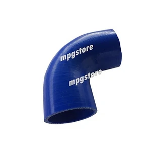 Manguera de codo de silicona de 4 capas 3" 90 grados tubo intercooler 76 mm azul - Imagen 1 de 2