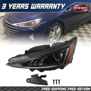 Halogen Headlight Assembly Left For 2019-2020 Hyundai Elantra Sedan Driver Side - Picture 1 of 10