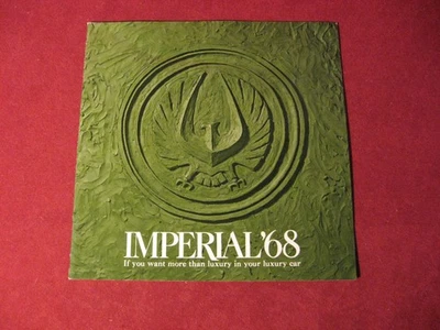 1968 Chrysler Imperial продажи брошюра буклет каталог оригинал - Изображение 1 из 4
