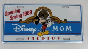 Vintage MGM Studios Nummernschild Eröffnung Frühjahr 1989 Disney World NEU 80er - Bild 1 von 5