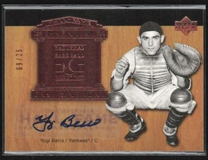 Yogi Berra 2005 Upper Deck Hall of Fame Essential Enshrinement Auto /25 #EE-YB2 - Picture 1 of 2
